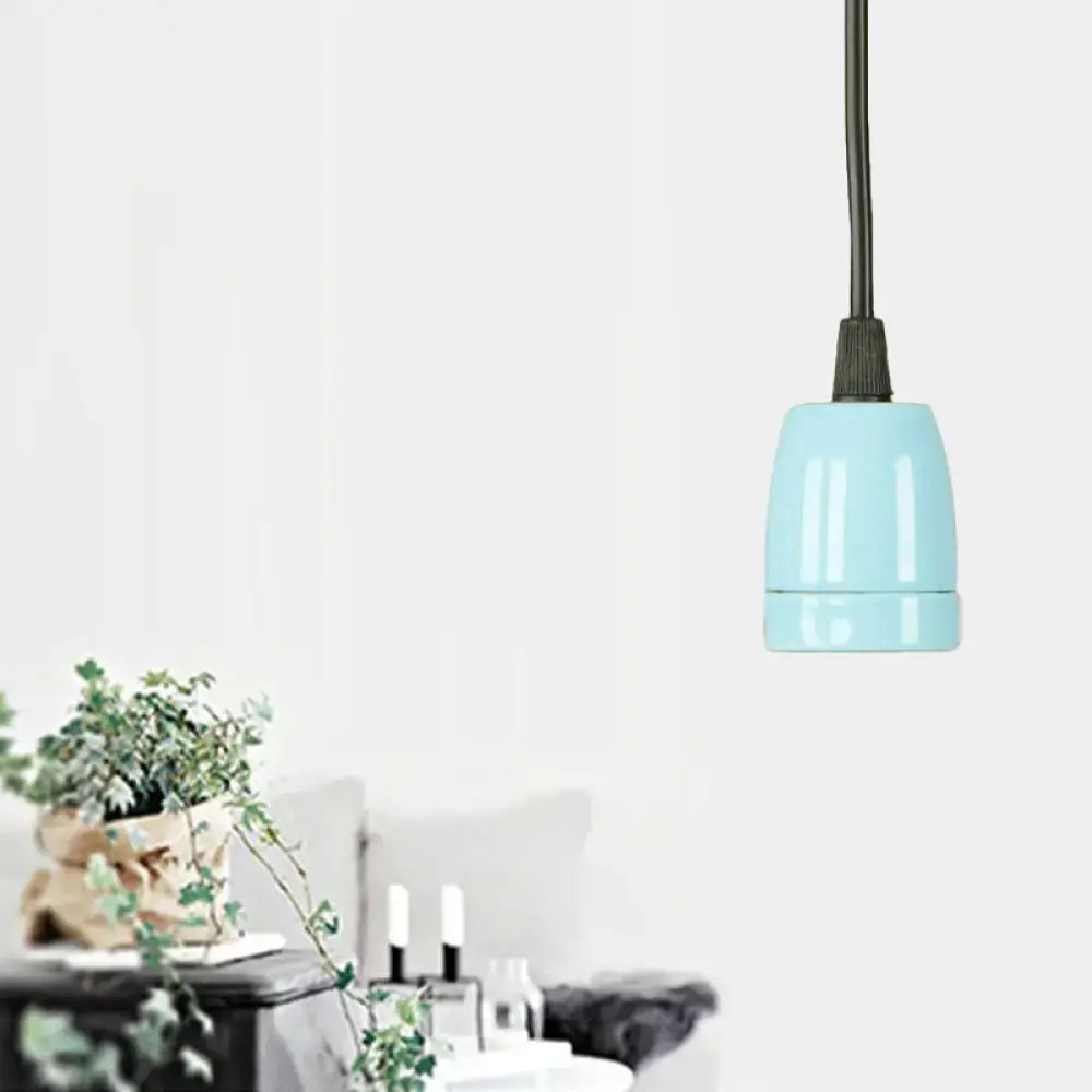 Retro style red ceramic pendant light – kitchen hanging fixture