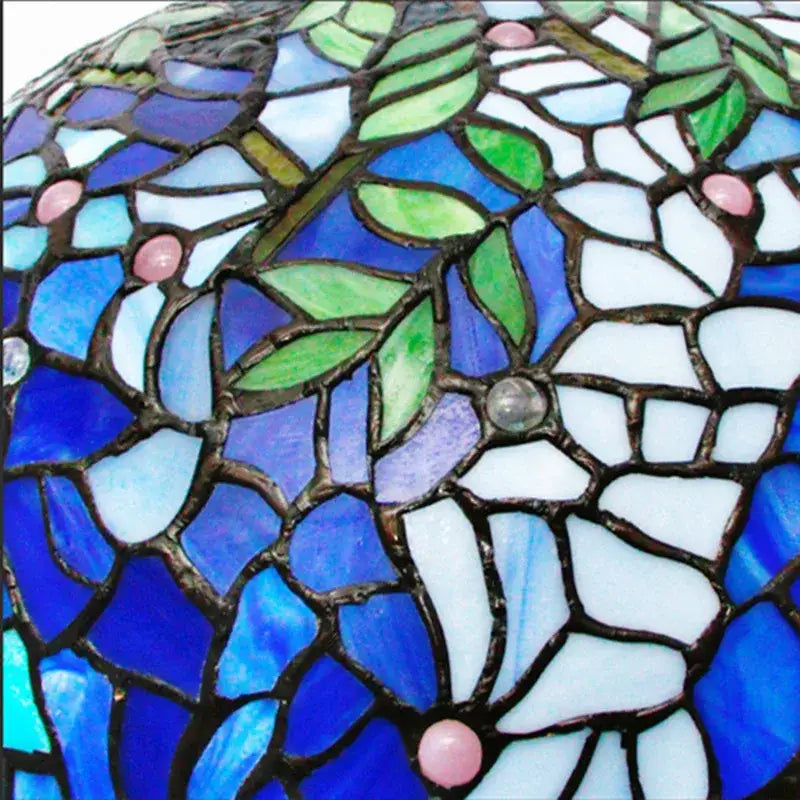 Retro tiffany style colorful glass chandelier dining room pendant