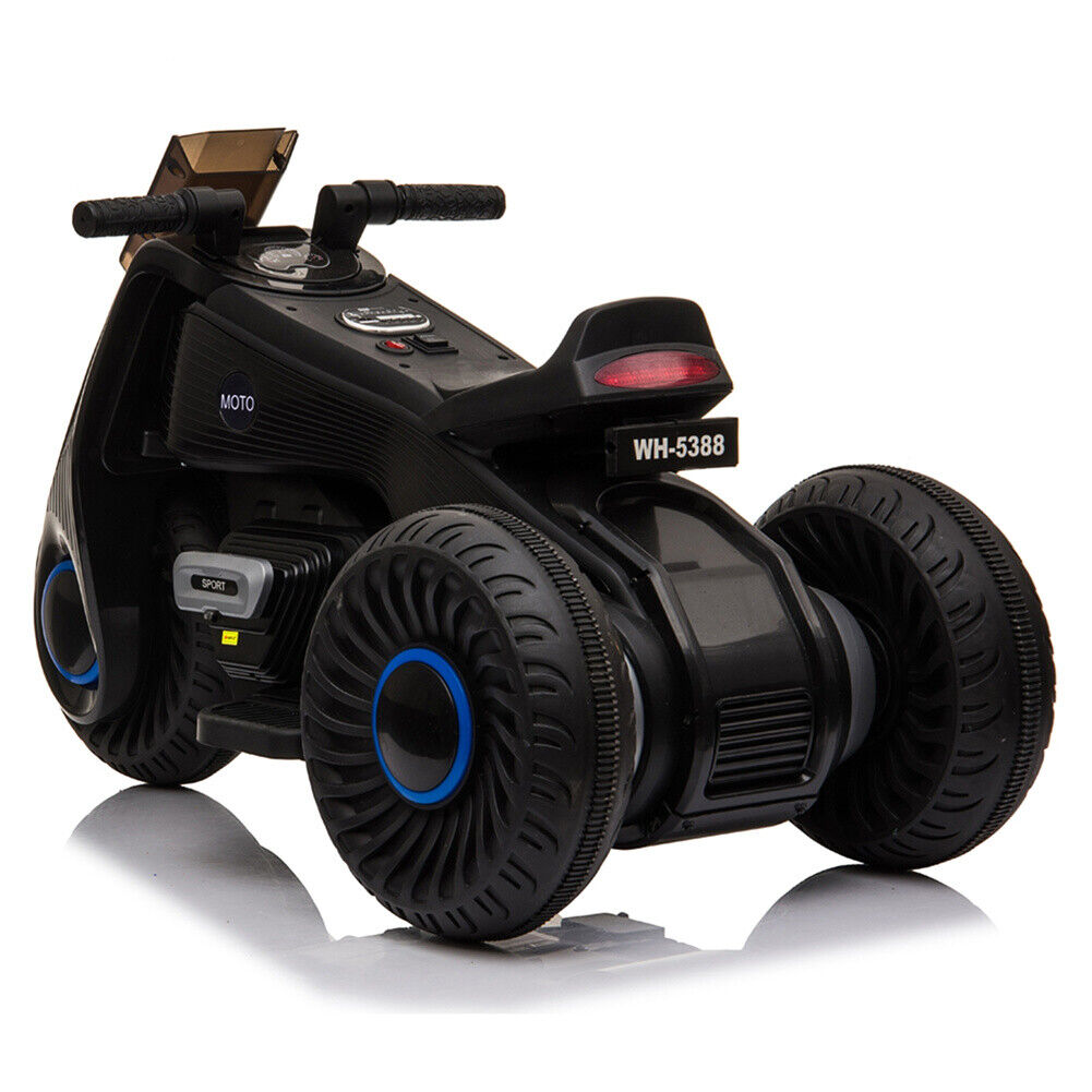 Rev Up the Fun: 6V Electric Ride-On Motor Bike for Kids with Double Drive and Music - 3 Wheels