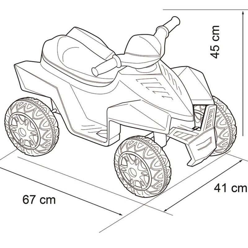 Rev Up the Fun with FEBER 6V Racy Quad Battery Ride-On