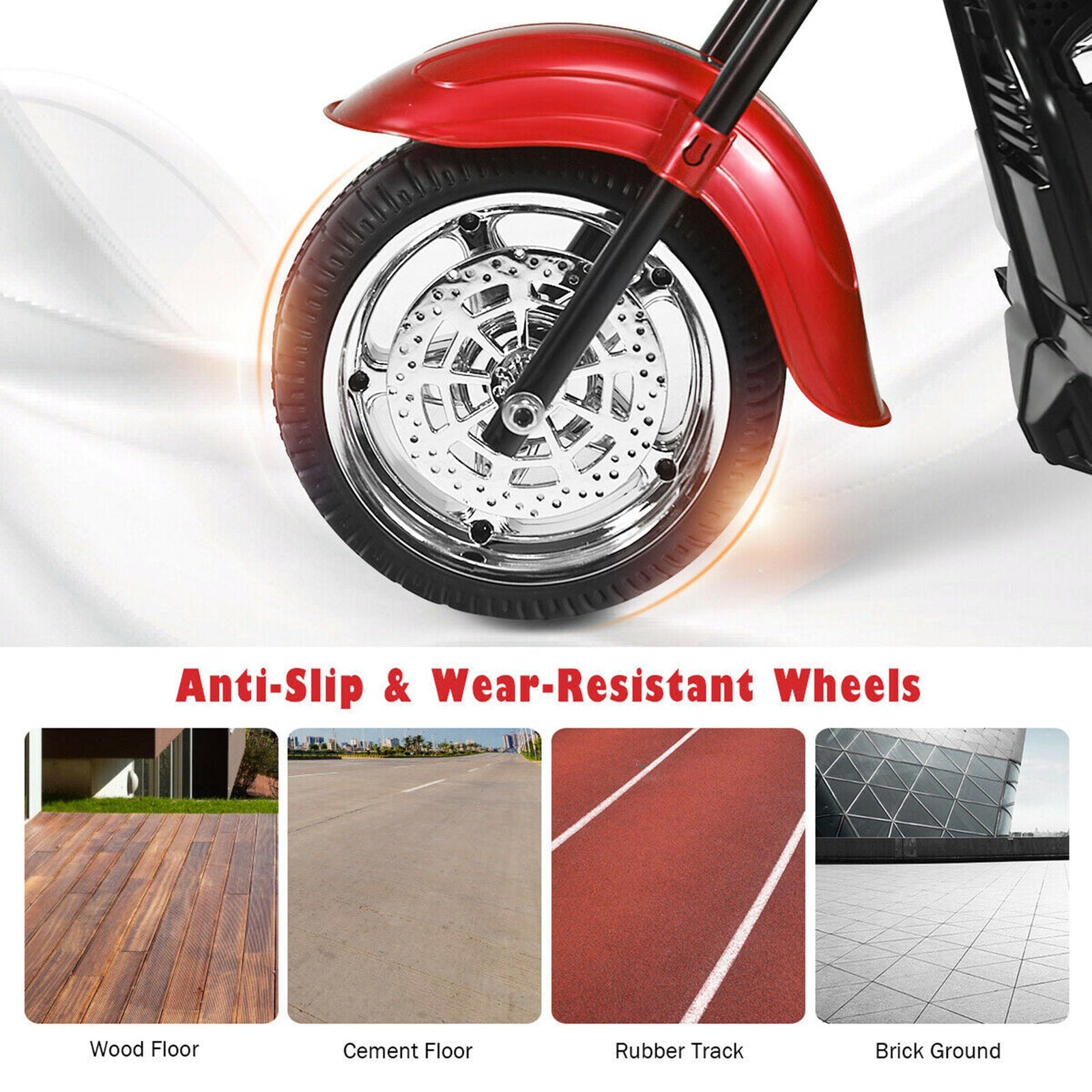 Rev Up the Fun with Our 6V Kids Chopper Motorcycle Trike in Red!