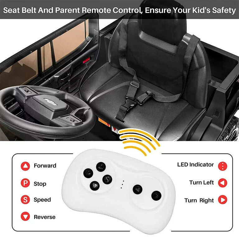 Rev Up the Fun with the Funtok Chevrolet Silverado 12V Electric Ride-On Car for Kids