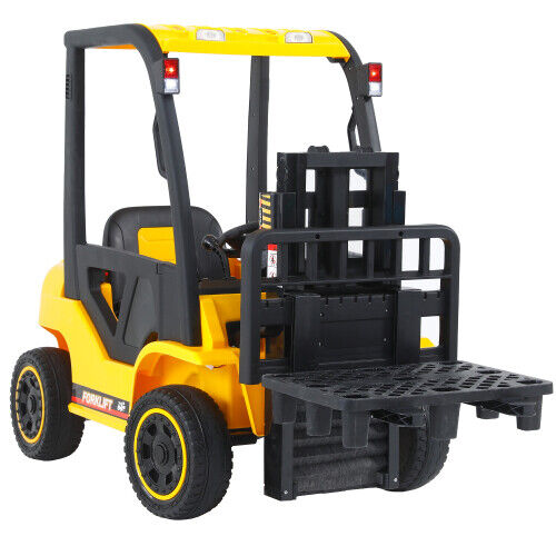 Revolutionize Playtime with the 12V7A Electric Frame Lifting Rod Ride-On Forklift for Kids: 3 Speeds and LED Lights Included!