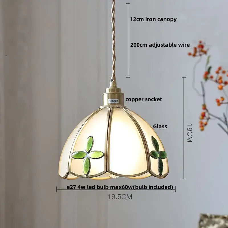 Ribbed teal blue glass led pendant light for dining room