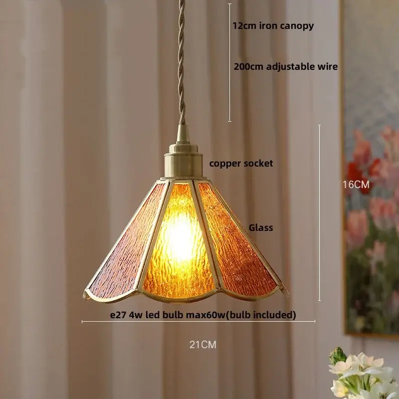 Ribbed teal blue glass led pendant light for dining room