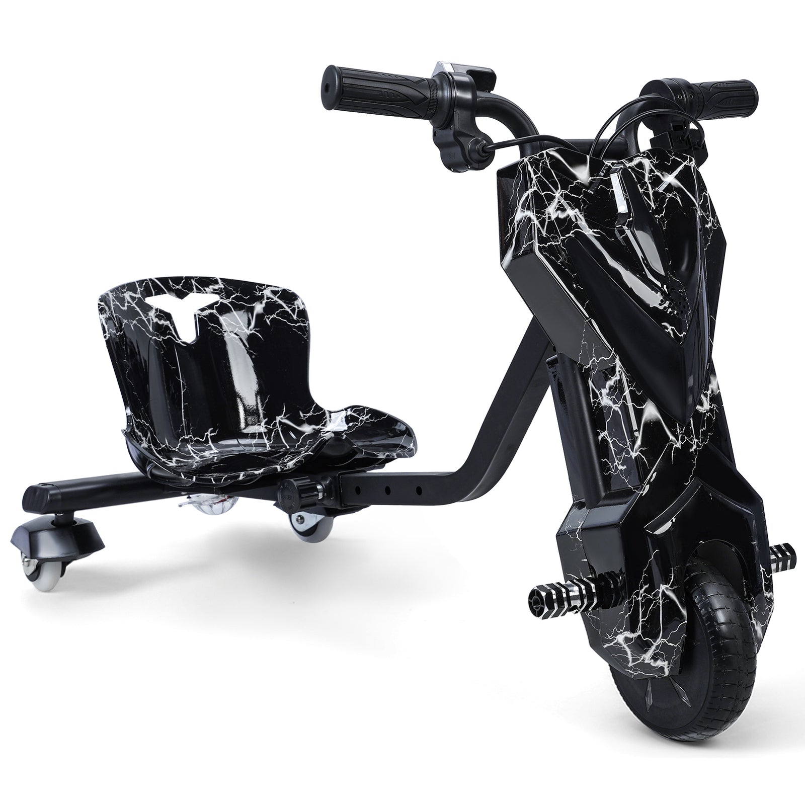 Kids Ride-On Drift Tricycle with Large Wheels for Ages 8 and Up