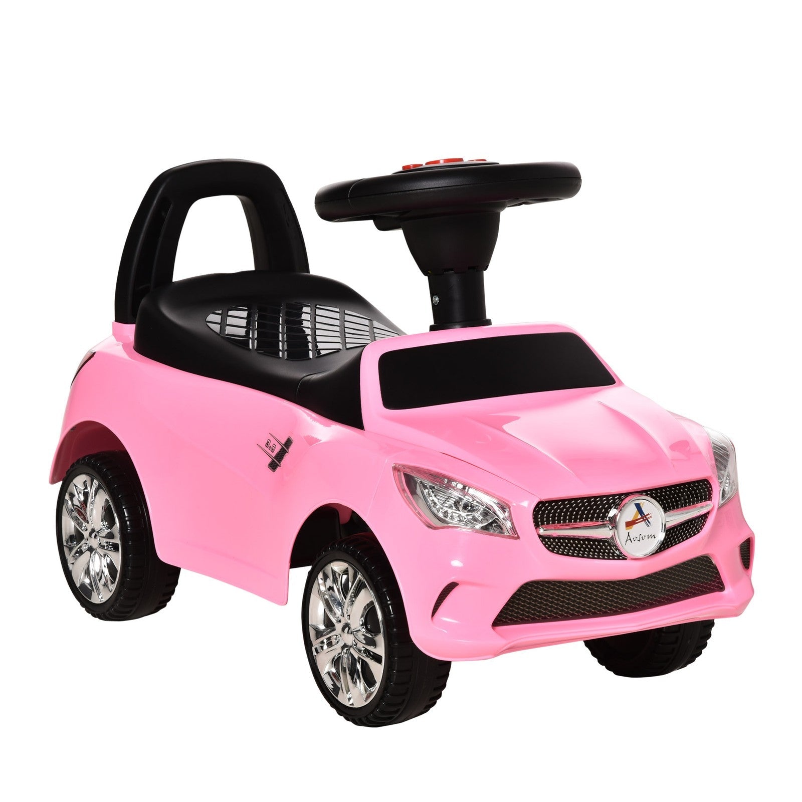 Ride-On Sliding Car with Horn, Music, Lights, and Storage – No Power Needed