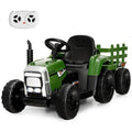 Ride-On Tractor with Trailer and Remote Control for Kids 3+ Years with Lights
