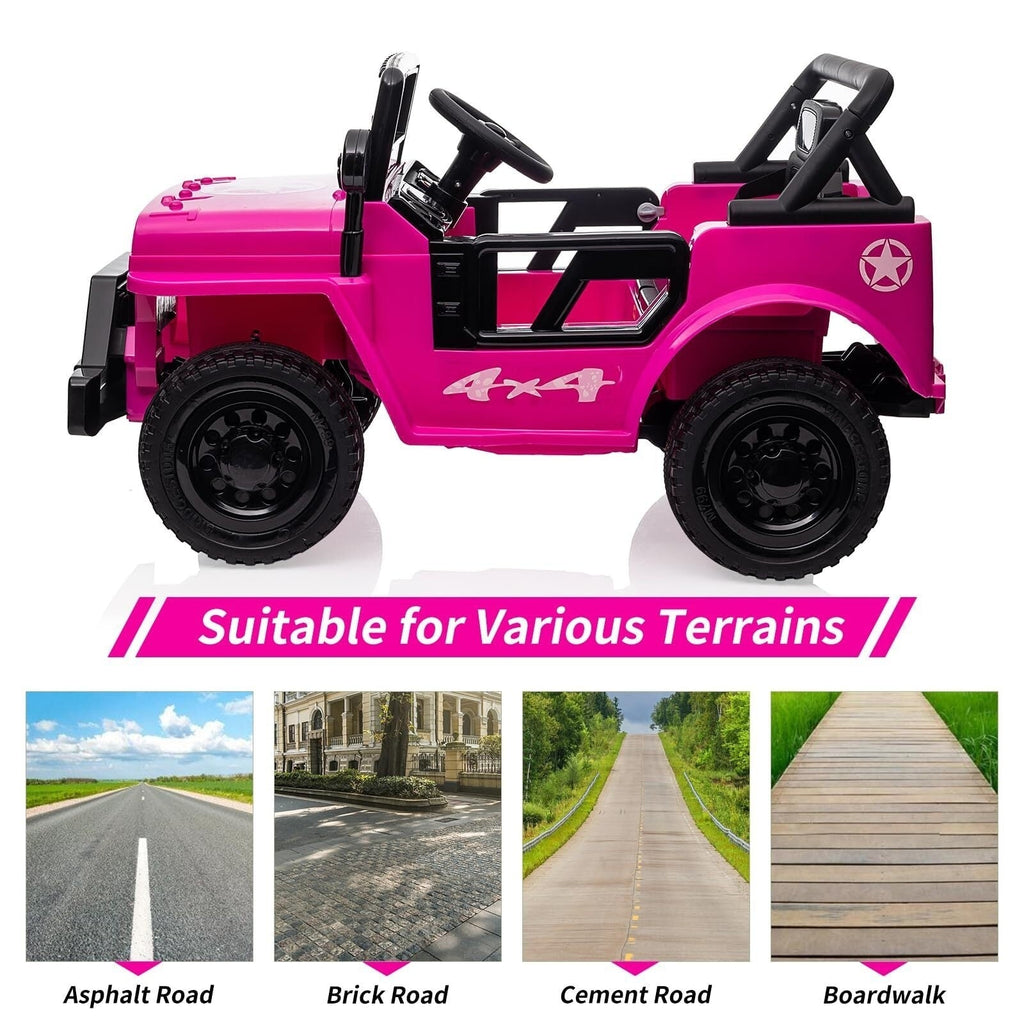 12V Kids Electric Ride-On Truck and Car with Remote Control