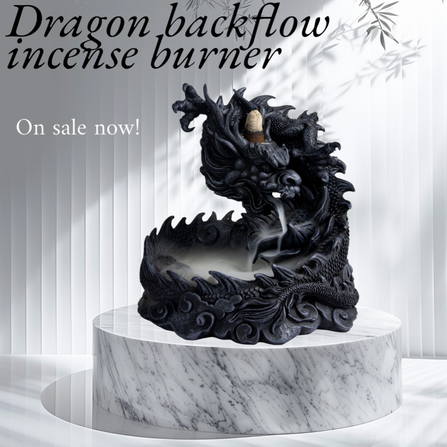Dragon Polyresin Backflow incense burner Limited Stock!