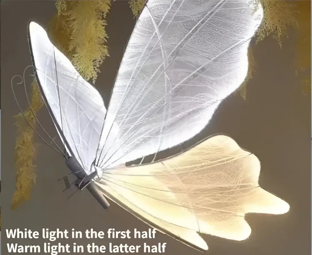 Romantic white & gold butterfly wedding decoration floor lamp