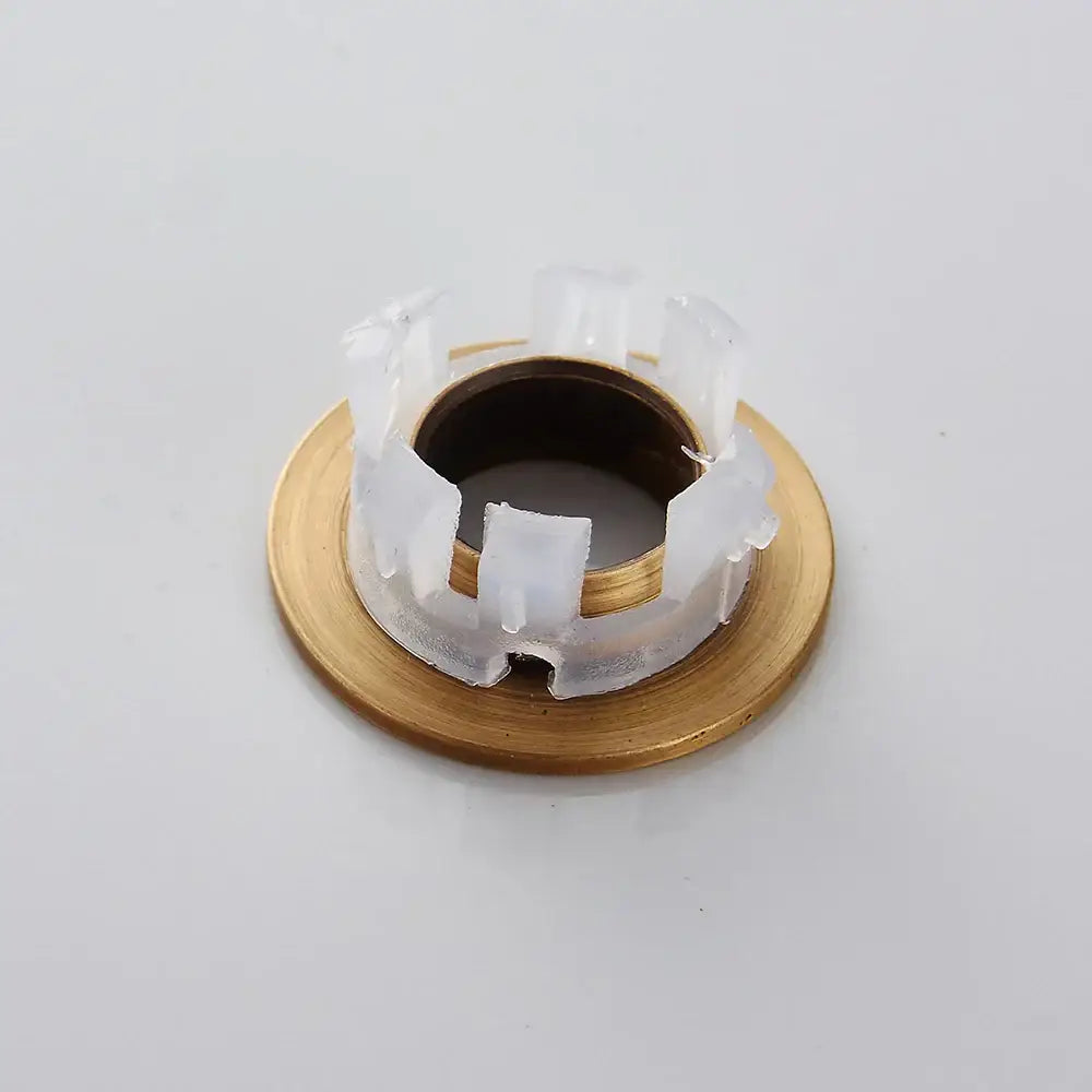 Round brass sink overflow cover set kitchen and bathroom inserts
