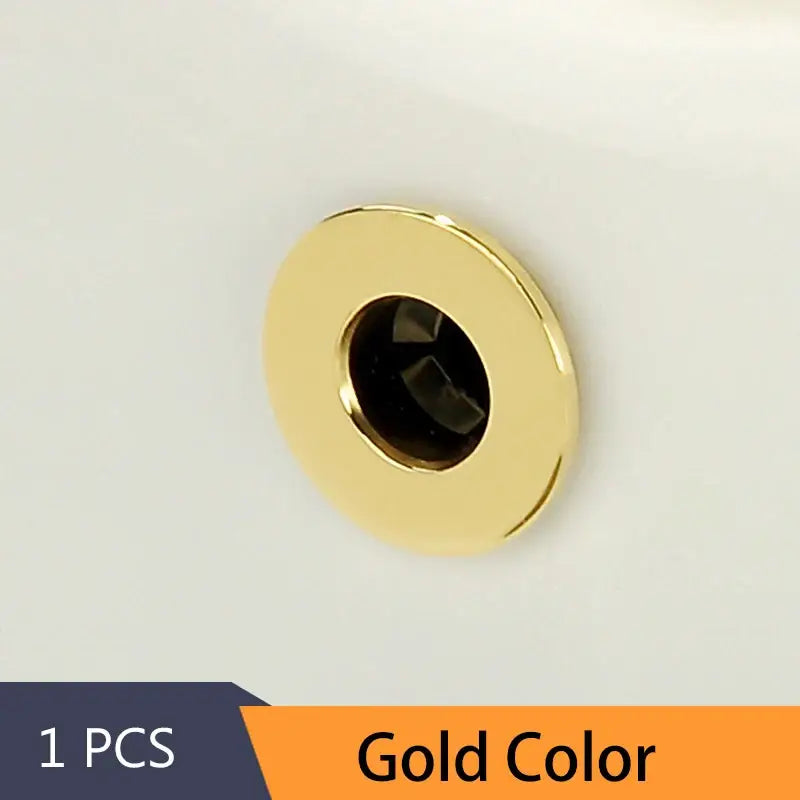 Round brass sink overflow cover set kitchen and bathroom inserts