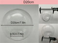 Round clear glass lamp shade replacement living room fishbowl cover