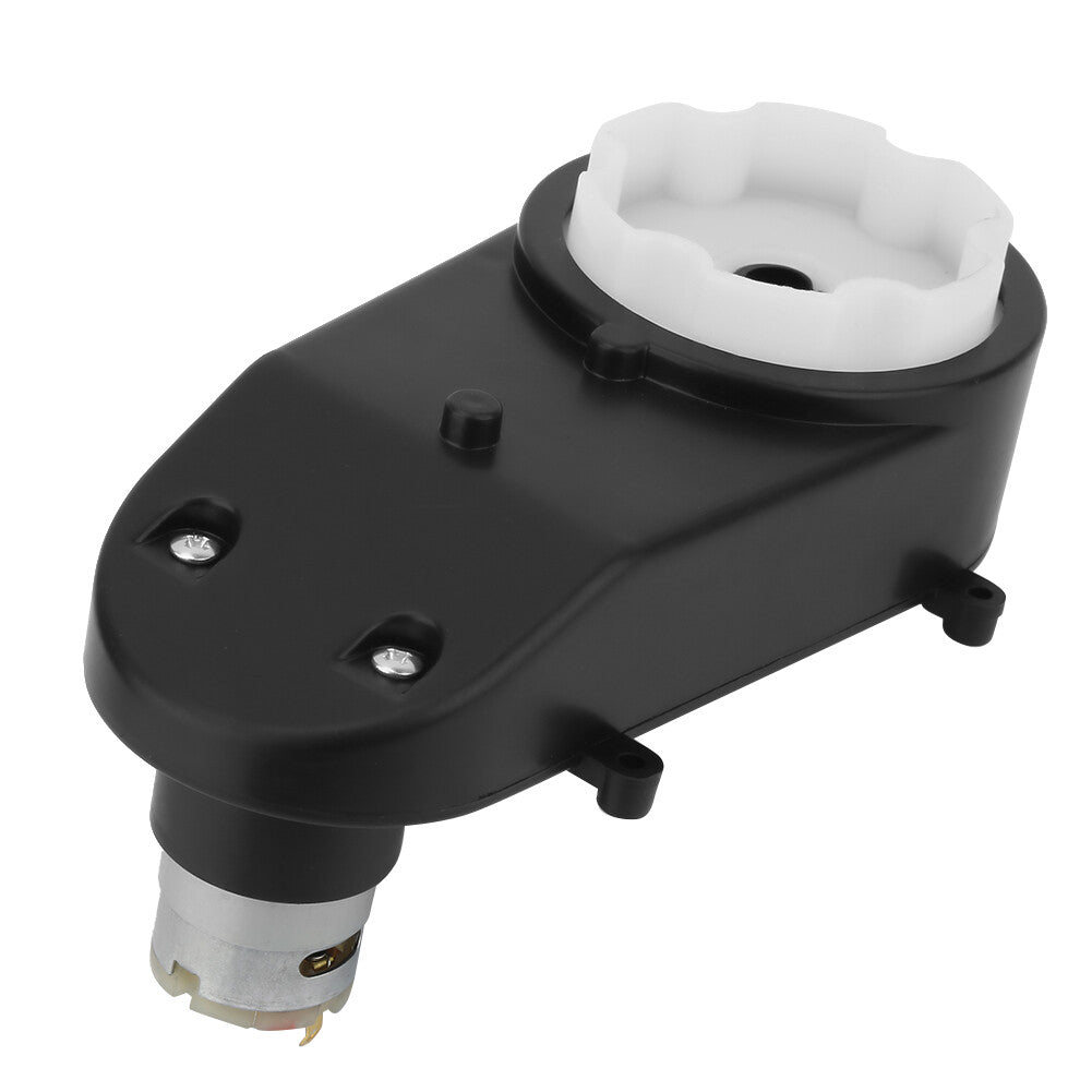 12V RS380 Electric Motor Gearbox 5600RPM with Steering Gear for Kids' Toy Car