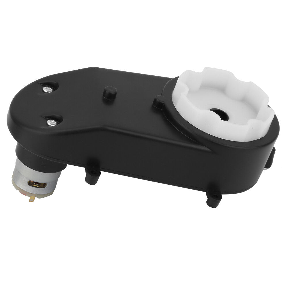12V RS380 Electric Motor Gearbox 5600RPM with Steering Gear for Kids' Toy Car