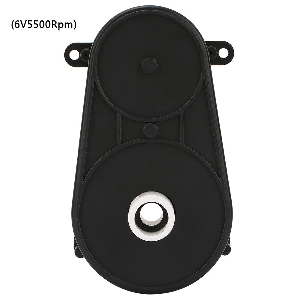 6V RS380 Electric Motor Gearbox with Steering Gear for Kids' Toy Cars