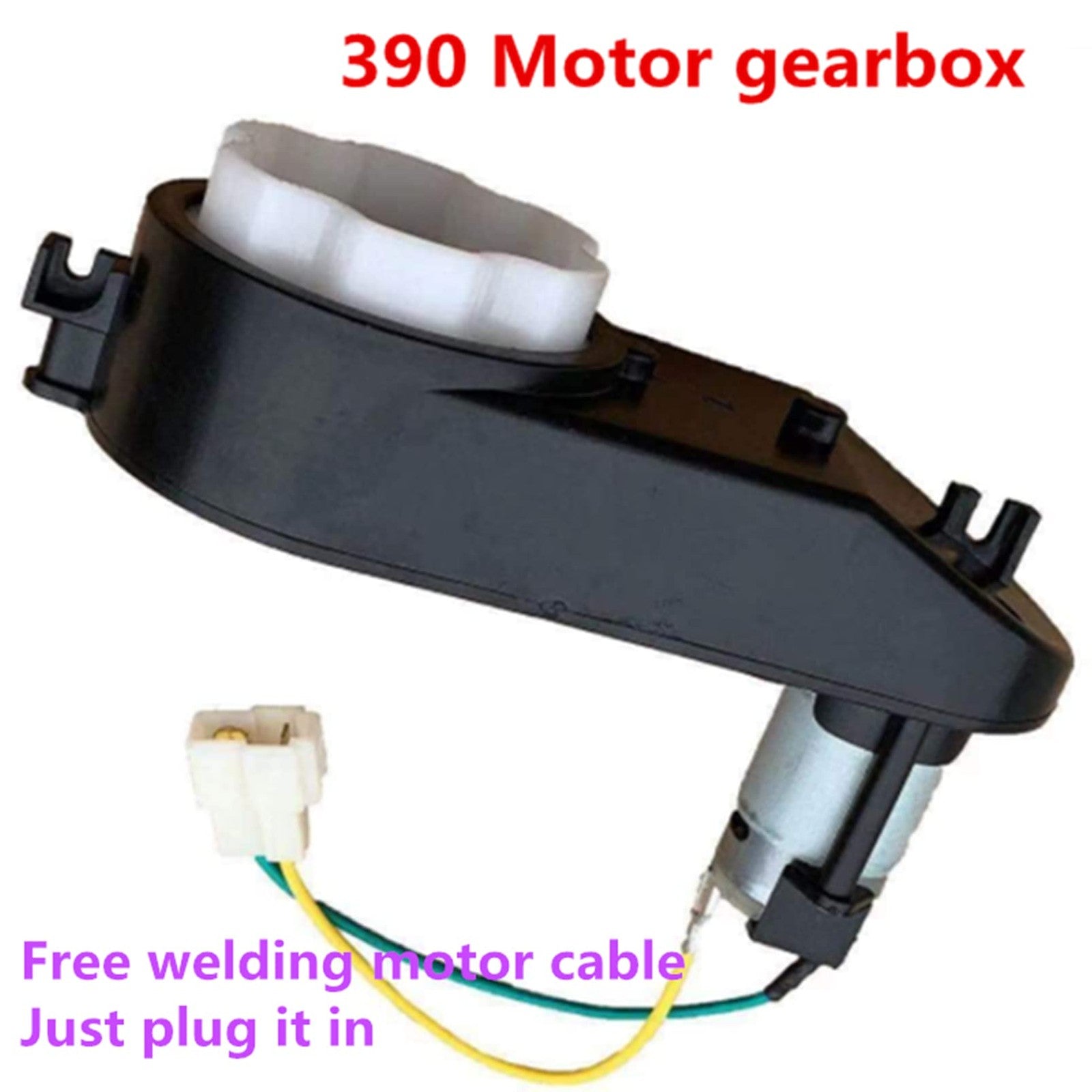 390 6V DC Motor with 18000 RPM Gearbox for Kids Ride-On Vehicles