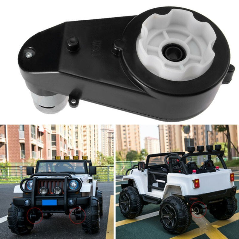 RS550 12V 30000RPM Motor with Gearbox for Kids Ride-On Cars