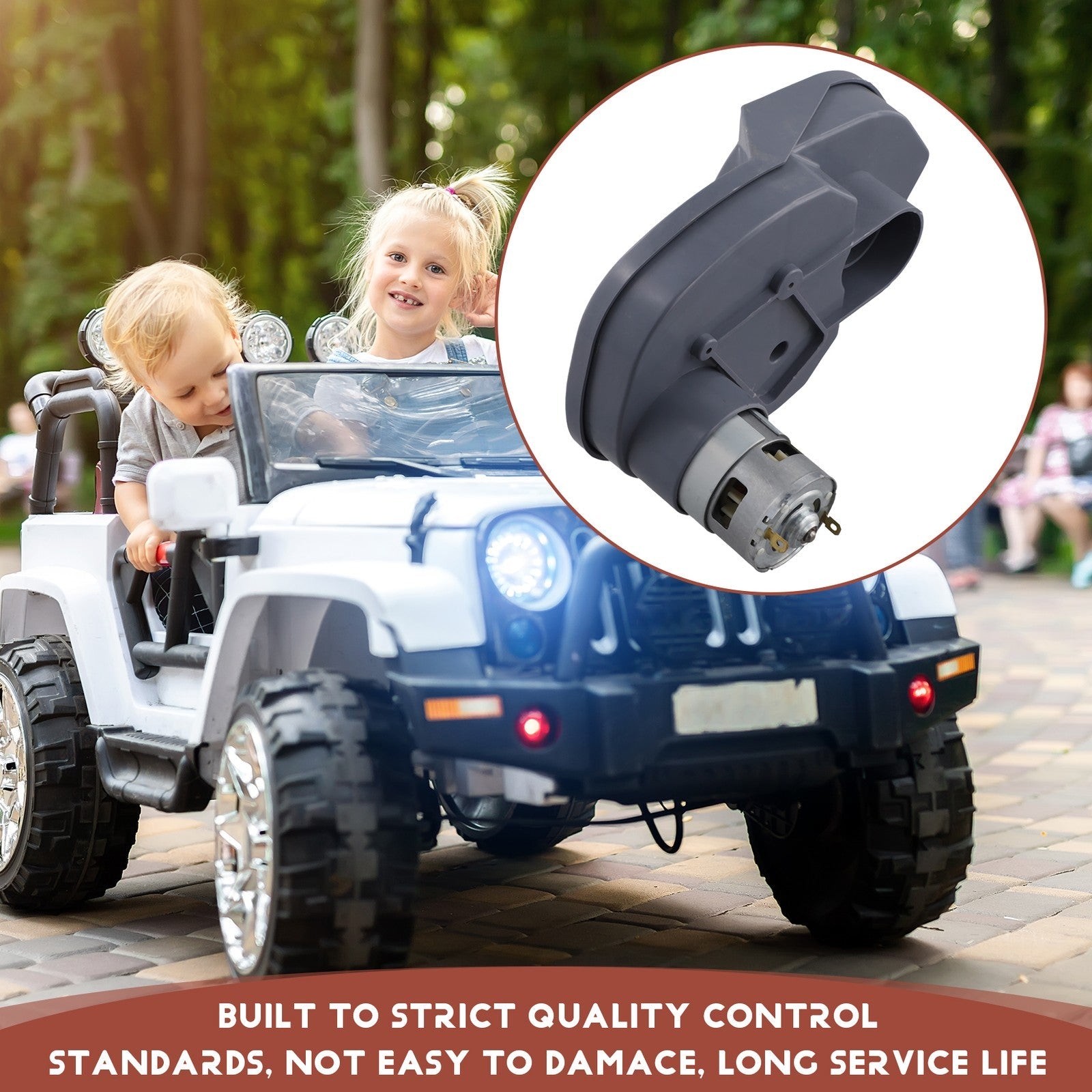 24V 16000RPM RS755 Electric Motor for Children's Electric Cars with Gear Case