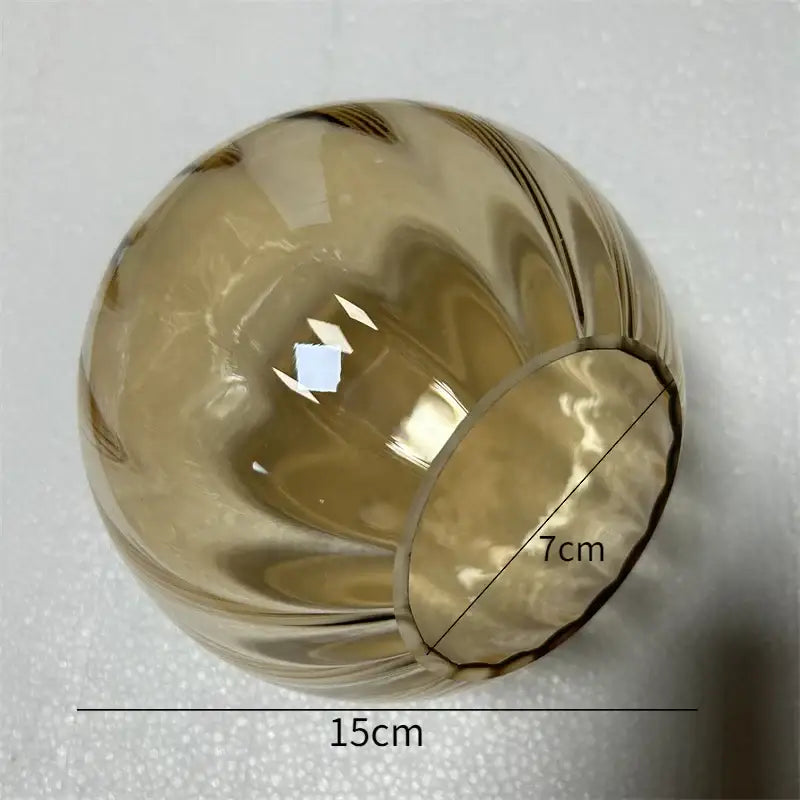 Ruby red swirl glass ball pendant lamp living room decor