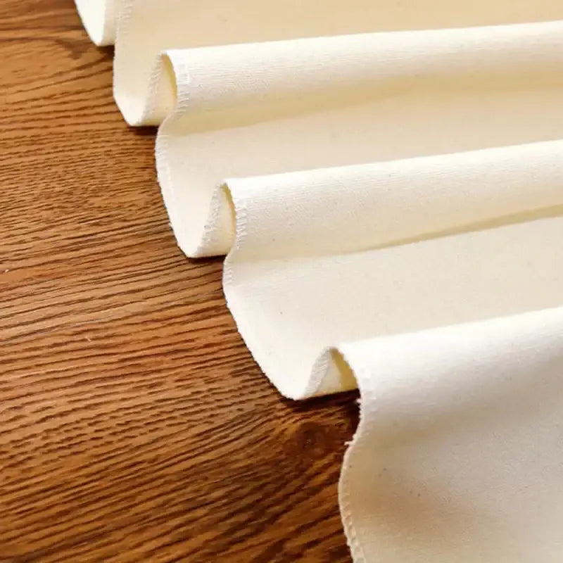 Rustic off-white linen flax cloth baking mat kitchen tool set