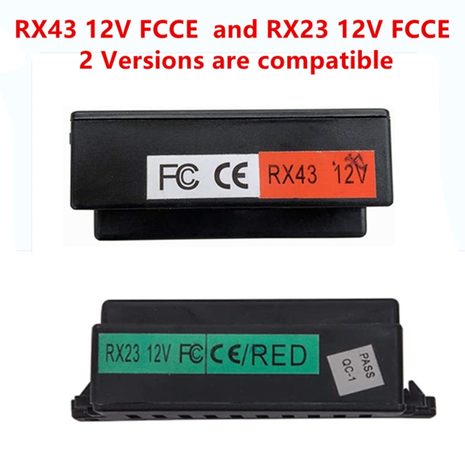 12V 2.4G Bluetooth Remote Control Receiver Box with RX43 and RX23 Compatibility