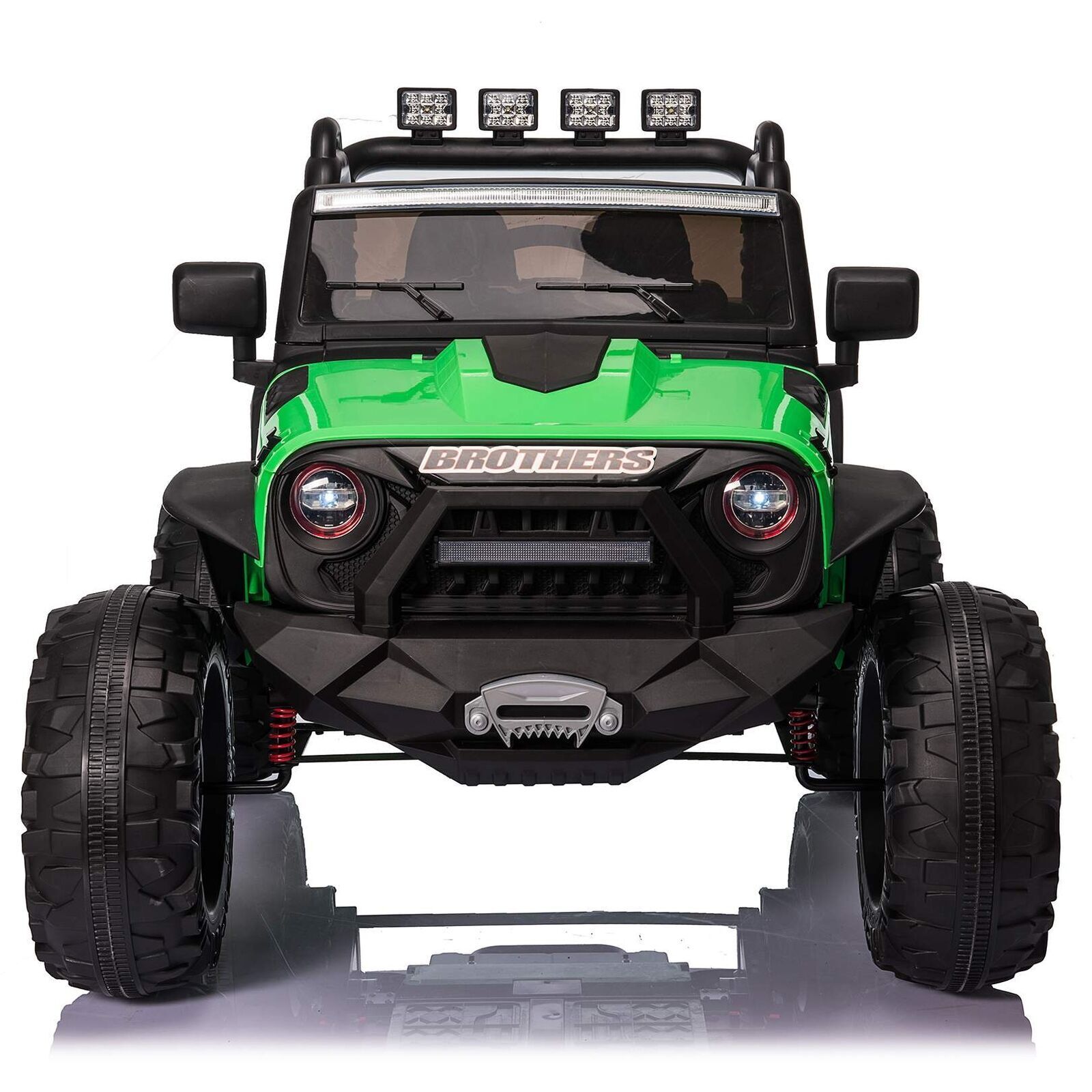 2-Seater 24V Electric Ride-On Truck with MP3 Player and LED Lights for Kids, Remote Control Included