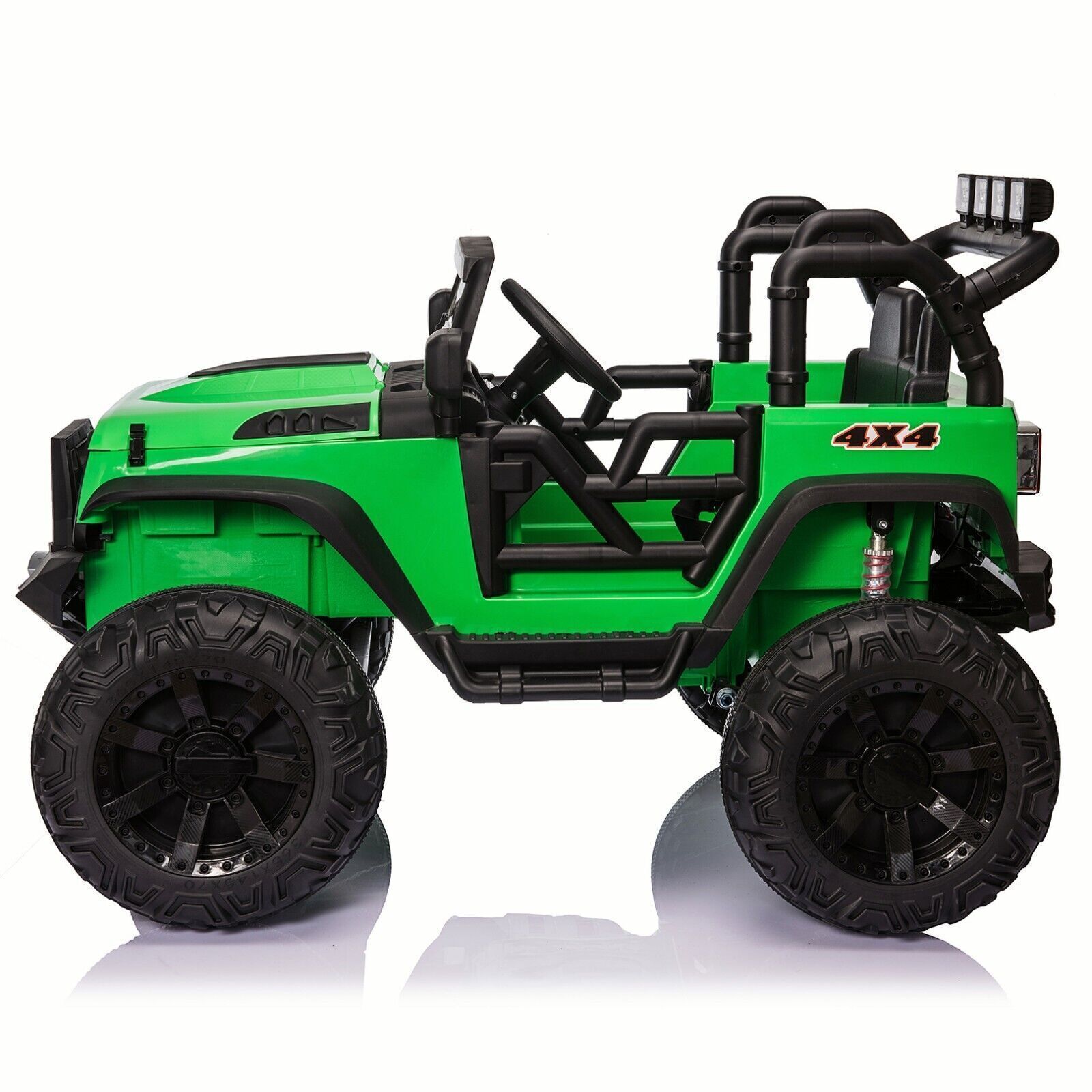 2 Seater 24V Kids Ride On Truck with Remote Control, LED Lights, and 3 Speeds - 2x200W Power