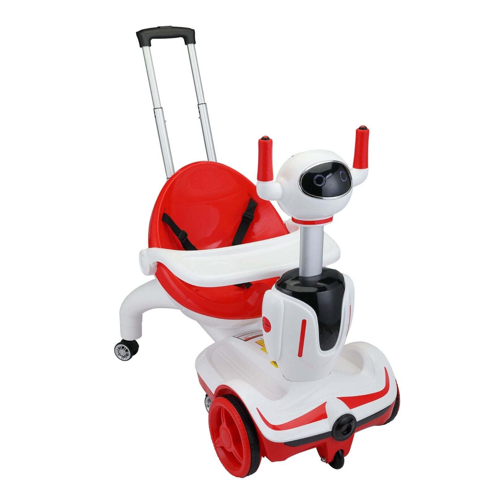 TOBBI 3-in-1 Electric Ride On Car for Toddlers - Remote Control Robot Buggy Toy Gift for Kids
