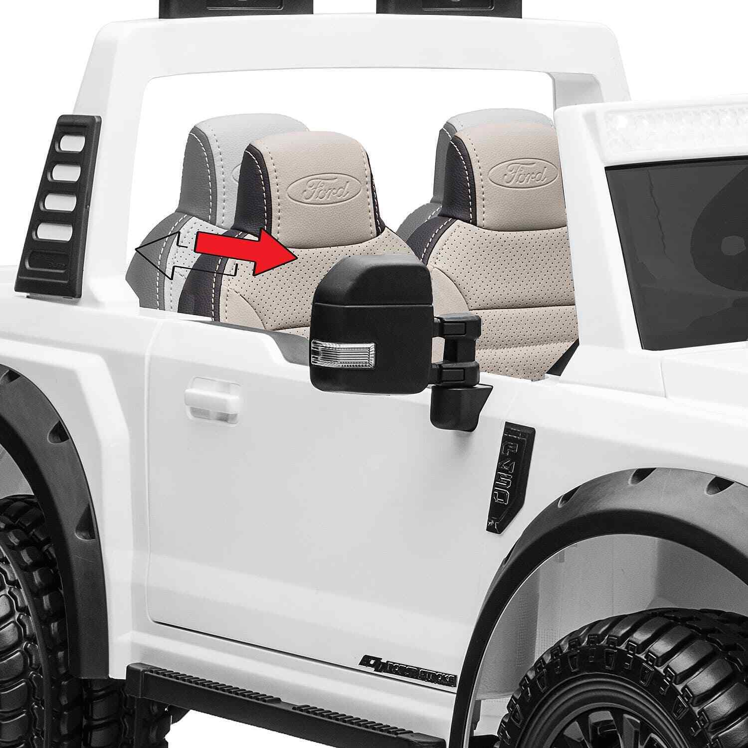 24V FORD F450 SPECIAL EDITION CHILDREN'S RIDE-ON TRUCK TOY 2 SEATS ILLUMINATED WITH REMOTE CONTROL-BLUE