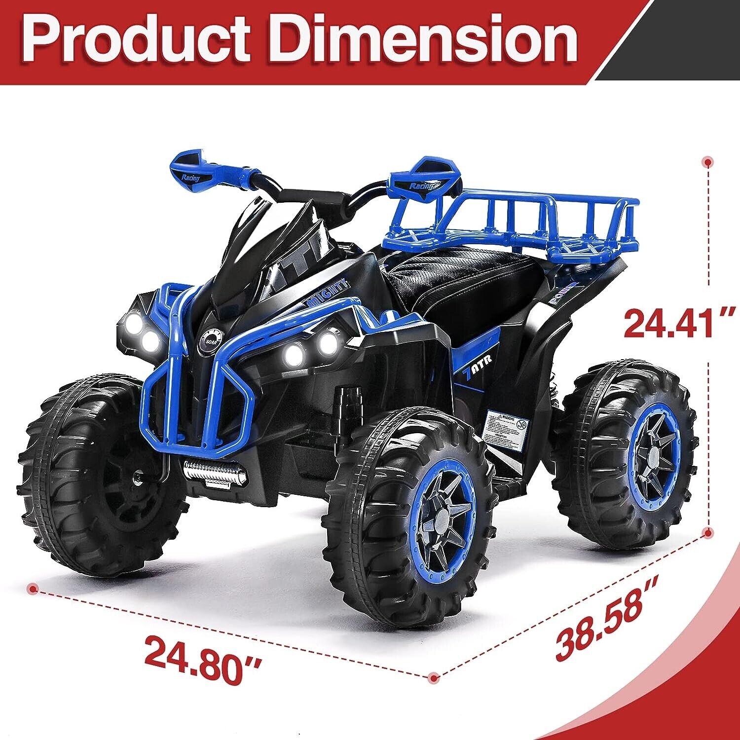 Electric Ride-On Quad Bike for Kids 3-7 Years Old - Perfect Gift for Children