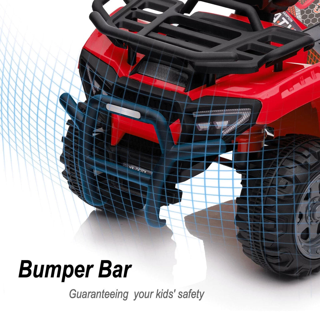 Red 6V Electric Four-Wheeler Ride on Toy for Toddlers - Perfect for Little Adventurers!