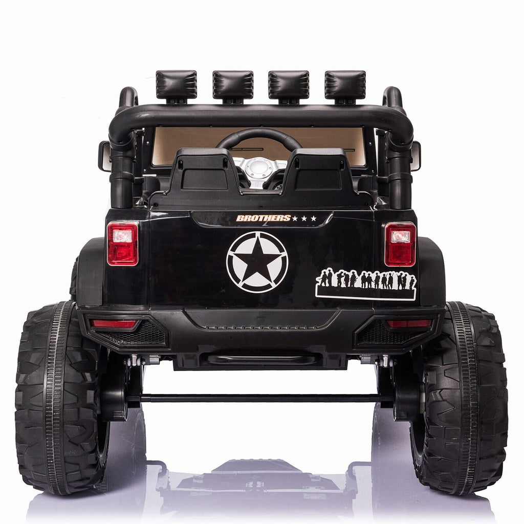 Electric Kids Ride-On Jeep Car with 12V/24V Power Wheels, Music, and Remote Control