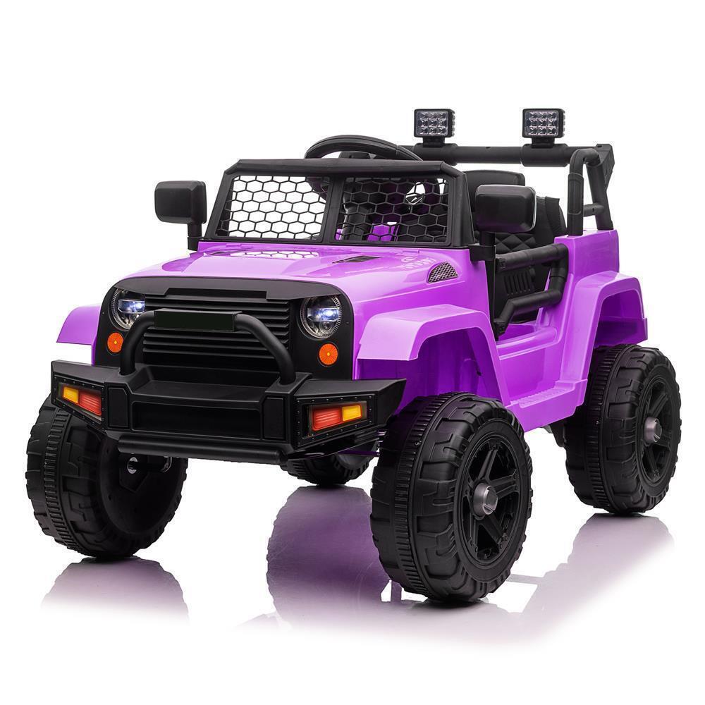 Electric Ride-On Car for Kids with Remote Control - Purple