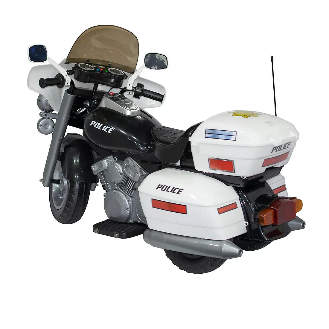 Children's Police Motorcycle Ride-On Toy Vehicle - Electric Motorbike for Boys and Girls 12V