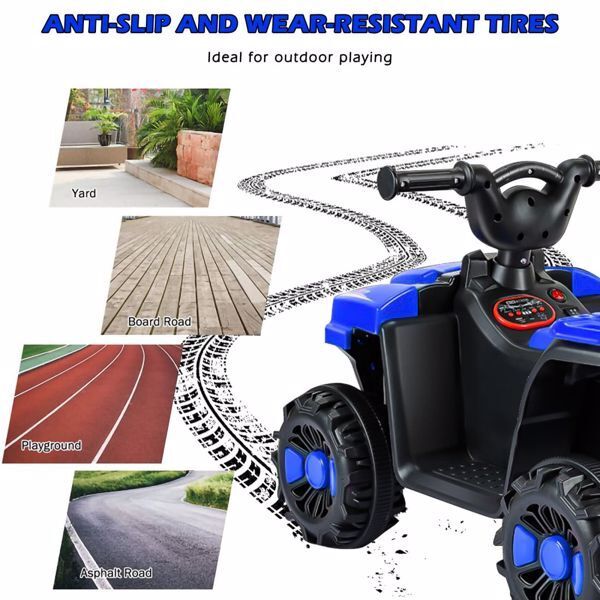 Electric Kids ATV with Forward/Reverse Switch and 4-Wheel Beach Buggy Design