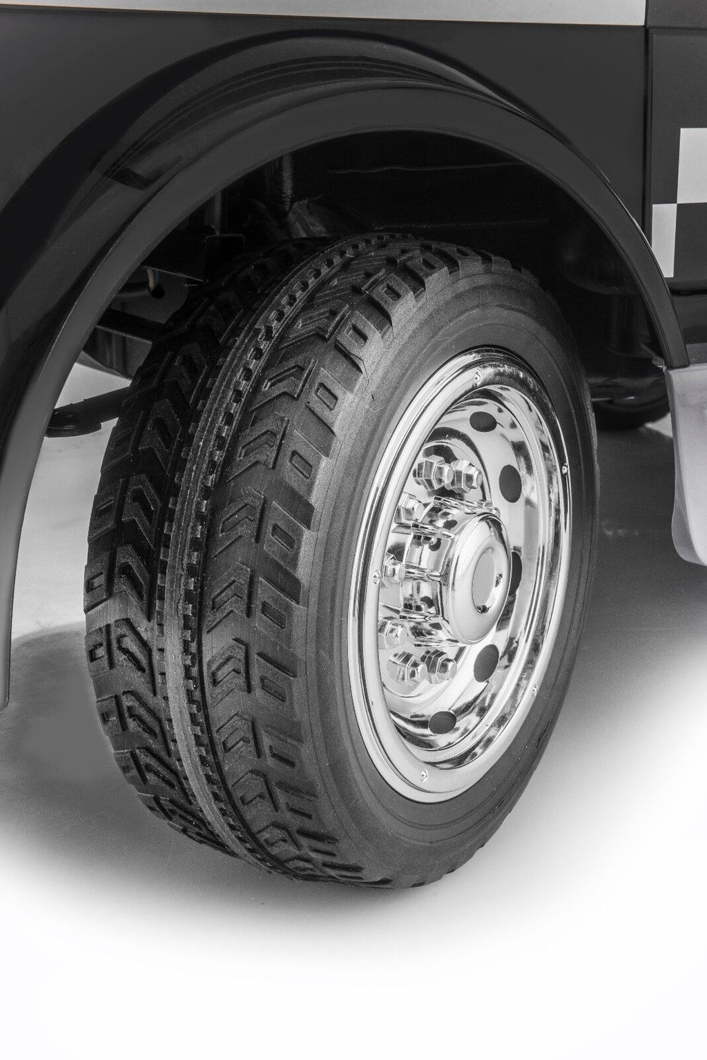 SUPERtrax® Large Truck Emergency Children's Ride On 4WD Law Enforcement Vehicle - Ebony.