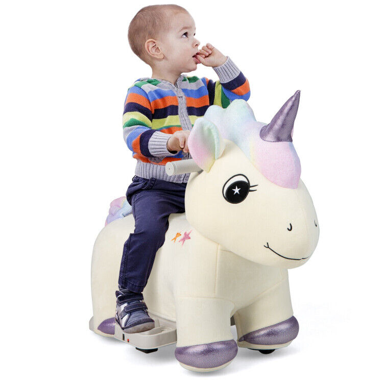 Magical 6V Electric Unicorn Car for 1-3 Year Old Girls with Music