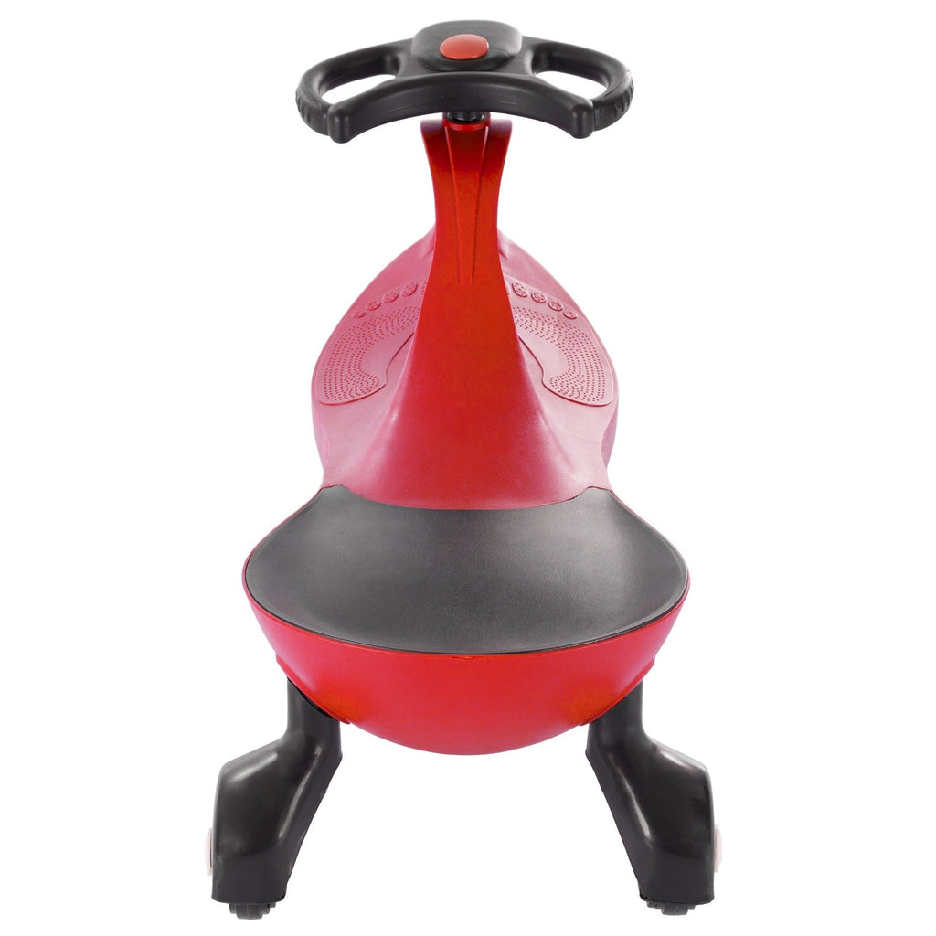 Red and Black Wiggle Ride-On Car Toy – Battery and Pedal Free, New with Damaged Box