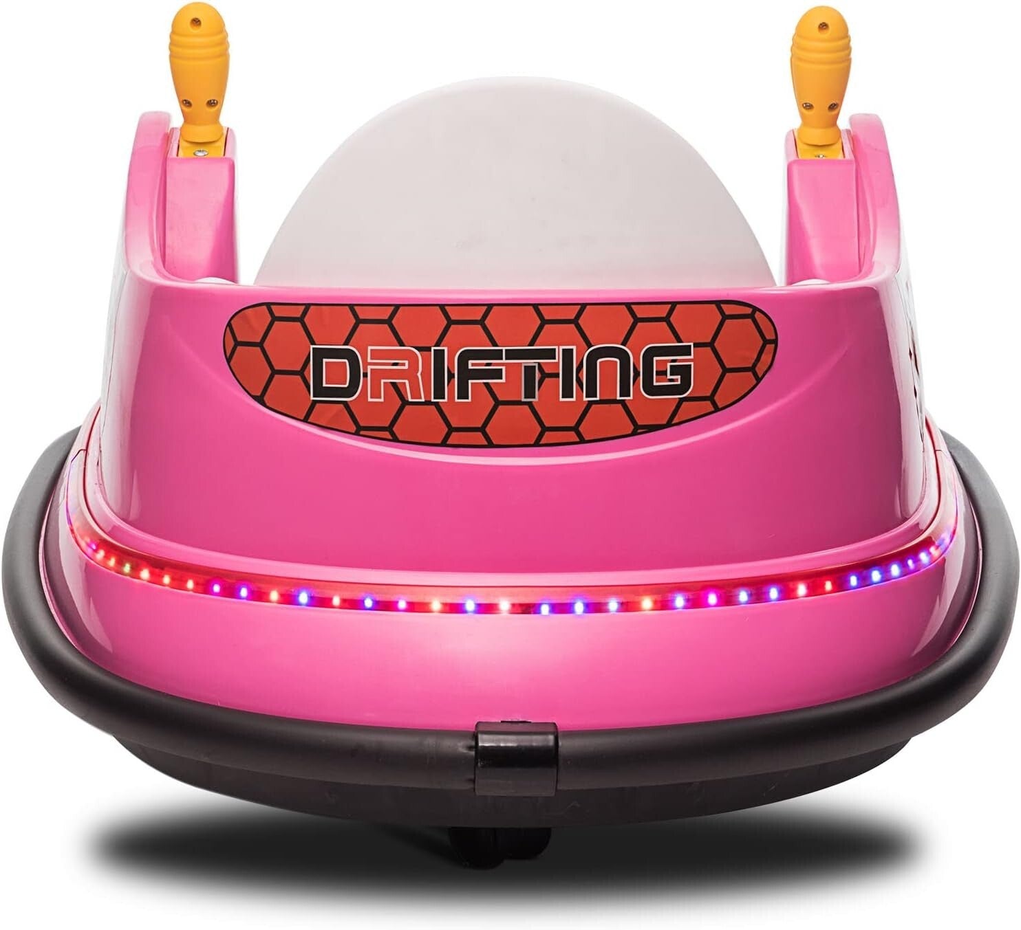 6V Pink Toddler Ride-On Bumper Car with Remote Control and 360° Spin