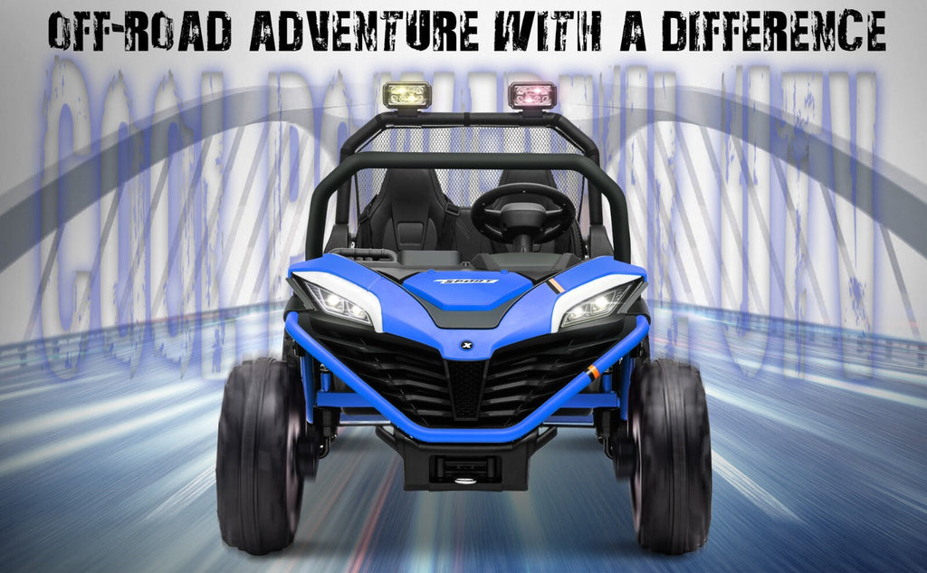24V Electric Kids Ride-On UTV Truck with 2 Seats, 4WD and Remote Control, 4x80W Motors