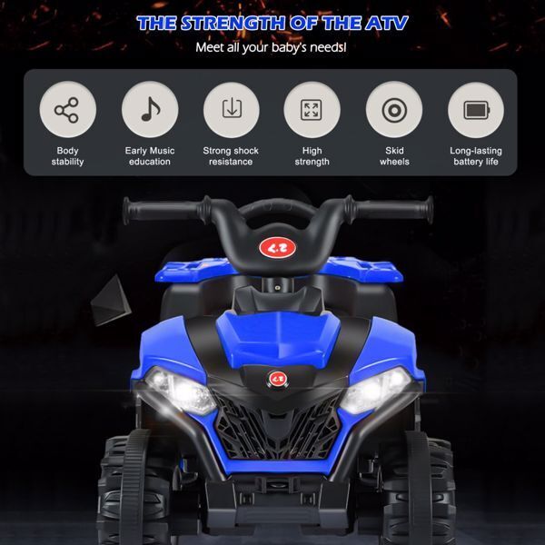 Electric Kids ATV with Forward/Reverse Switch and 4-Wheel Beach Buggy Design