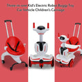 TOBBI 3-in-1 Electric Ride On Car for Toddlers - Remote Control Robot Buggy Toy Gift for Kids