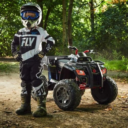 Black 4-Wheel Electric ATV Off-Road Vehicle for Kids - All-Terrain Ride-On Toy