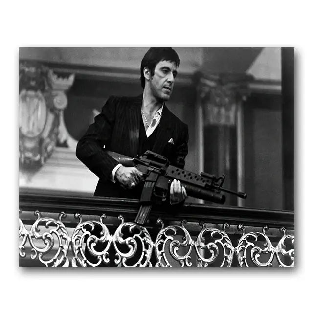 Tony montana scarface wall art print set for living room