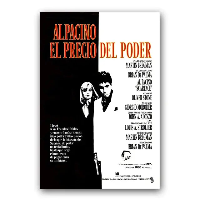 Tony montana scarface wall art print set for living room