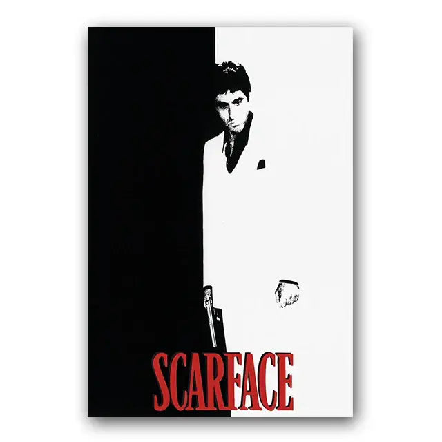 Tony montana scarface wall art print set for living room