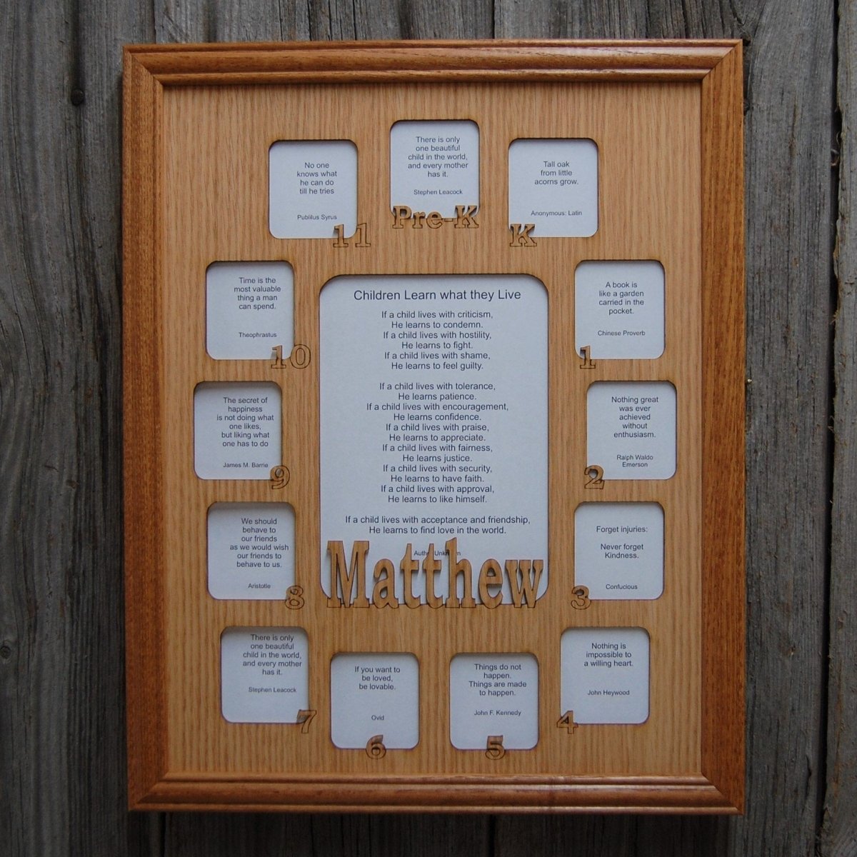 School Years Picture Frame 11"x14"
