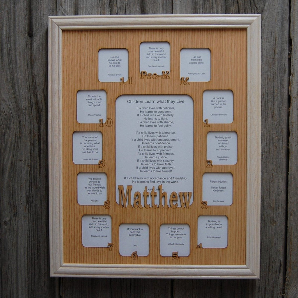 School Years Picture Frame 11"x14"